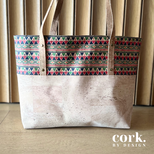 Guida Cork Tote Bag - Aztec