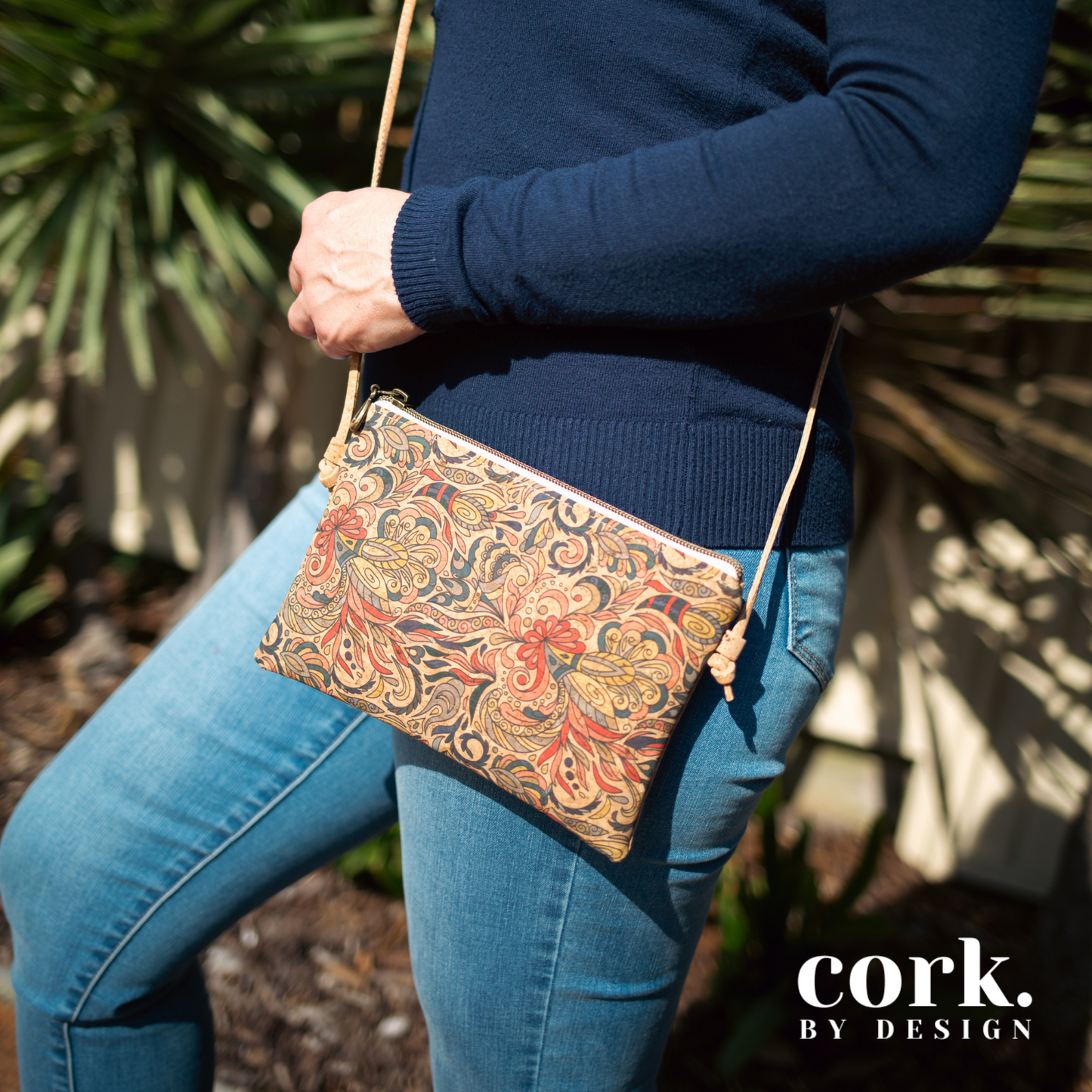 Ivonita Cork Crossbody Bag - Aztec